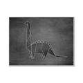 Picture of Geo Dino II Black  _GroupedProduct_Rectangle_Landscape_Mini_ _GroupedProduct_Rectangle_Landscape_Canvas_Framed_