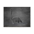 Picture of Geo Dino II Black  _GroupedProduct_Rectangle_Landscape_Mini_ _GroupedProduct_Rectangle_Landscape_Canvas_Framed_