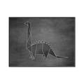 Picture of Geo Dino II Black  _GroupedProduct_Rectangle_Landscape_Mini_ _GroupedProduct_Rectangle_Landscape_Canvas_Framed_