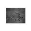 Picture of Geo Dino I Black  _GroupedProduct_Rectangle_Landscape_Mini_ _GroupedProduct_Rectangle_Landscape_Canvas_Framed_