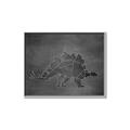 Picture of Geo Dino I Black  _GroupedProduct_Rectangle_Landscape_Mini_ _GroupedProduct_Rectangle_Landscape_Canvas_Framed_