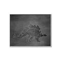 Picture of Geo Dino I Black  _GroupedProduct_Rectangle_Landscape_Mini_ _GroupedProduct_Rectangle_Landscape_Canvas_Framed_
