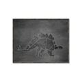 Picture of Geo Dino I Black  _GroupedProduct_Rectangle_Landscape_Mini_ _GroupedProduct_Rectangle_Landscape_Canvas_Framed_