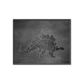 Picture of Geo Dino I Black  _GroupedProduct_Rectangle_Landscape_Mini_ _GroupedProduct_Rectangle_Landscape_Canvas_Framed_