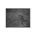Picture of Geo Dino I Black  _GroupedProduct_Rectangle_Landscape_Mini_ _GroupedProduct_Rectangle_Landscape_Canvas_Framed_