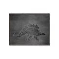 Picture of Geo Dino I Black  _GroupedProduct_Rectangle_Landscape_Mini_ _GroupedProduct_Rectangle_Landscape_Canvas_Framed_