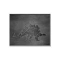 Picture of Geo Dino I Black  _GroupedProduct_Rectangle_Landscape_Mini_ _GroupedProduct_Rectangle_Landscape_Canvas_Framed_