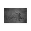 Picture of Geo Dino I Black  _GroupedProduct_Rectangle_Landscape_Mini_ _GroupedProduct_Rectangle_Landscape_Canvas_Framed_