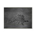 Picture of Geo Dino I Black  _GroupedProduct_Rectangle_Landscape_Mini_ _GroupedProduct_Rectangle_Landscape_Canvas_Framed_