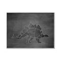 Picture of Geo Dino I Black  _GroupedProduct_Rectangle_Landscape_Mini_ _GroupedProduct_Rectangle_Landscape_Canvas_Framed_