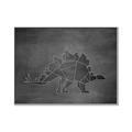 Picture of Geo Dino I Black  _GroupedProduct_Rectangle_Landscape_Mini_ _GroupedProduct_Rectangle_Landscape_Canvas_Framed_