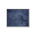 Picture of Geo Dino I  _GroupedProduct_Rectangle_Landscape_Mini_ _GroupedProduct_Rectangle_Landscape_Canvas_Framed_
