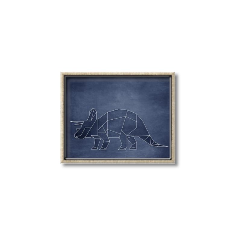 Picture of Geo Dino III    _GroupedProduct_Rectangle_Landscape_Mini_ _GroupedProduct_Rectangle_Landscape_Canvas_Framed_