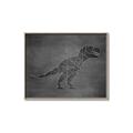 Picture of Geo Dino IV Black  _GroupedProduct_Rectangle_Landscape_Mini_ _GroupedProduct_Rectangle_Landscape_Canvas_Framed_