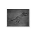 Picture of Geo Dino IV Black  _GroupedProduct_Rectangle_Landscape_Mini_ _GroupedProduct_Rectangle_Landscape_Canvas_Framed_