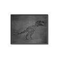 Picture of Geo Dino IV Black  _GroupedProduct_Rectangle_Landscape_Mini_ _GroupedProduct_Rectangle_Landscape_Canvas_Framed_