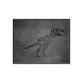 Picture of Geo Dino IV Black  _GroupedProduct_Rectangle_Landscape_Mini_ _GroupedProduct_Rectangle_Landscape_Canvas_Framed_