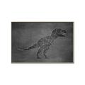 Picture of Geo Dino IV Black  _GroupedProduct_Rectangle_Landscape_Mini_ _GroupedProduct_Rectangle_Landscape_Canvas_Framed_