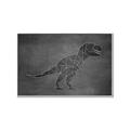 Picture of Geo Dino IV Black  _GroupedProduct_Rectangle_Landscape_Mini_ _GroupedProduct_Rectangle_Landscape_Canvas_Framed_