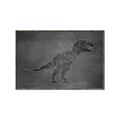 Picture of Geo Dino IV Black  _GroupedProduct_Rectangle_Landscape_Mini_ _GroupedProduct_Rectangle_Landscape_Canvas_Framed_