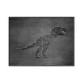 Picture of Geo Dino IV Black  _GroupedProduct_Rectangle_Landscape_Mini_ _GroupedProduct_Rectangle_Landscape_Canvas_Framed_