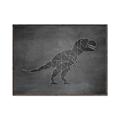 Picture of Geo Dino IV Black  _GroupedProduct_Rectangle_Landscape_Mini_ _GroupedProduct_Rectangle_Landscape_Canvas_Framed_