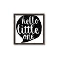 Picture of Hello Little One _GroupedProduct_Square_Mini_ _GroupedProduct_Square_Canvas_Framed_