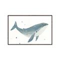 Picture of Blue Whale _GroupedProduct_Rectangle_Landscape_Mini_ _GroupedProduct_Rectangle_Landscape_Canvas_Framed_