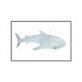 Picture of Blue Whale lll _GroupedProduct_Rectangle_Landscape_Mini_ _GroupedProduct_Rectangle_Landscape_Canvas_Framed_