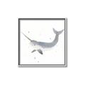 Picture of Narwhal _GroupedProduct_Square_Mini_ _GroupedProduct_Square_Canvas_Framed_