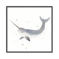 Picture of Narwhal _GroupedProduct_Square_Mini_ _GroupedProduct_Square_Canvas_Framed_