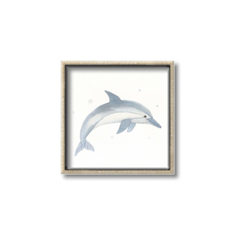 Picture of Dolphin _GroupedProduct_Square_Mini_ _GroupedProduct_Square_Canvas_Framed_