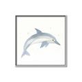 Picture of Dolphin _GroupedProduct_Square_Mini_ _GroupedProduct_Square_Canvas_Framed_