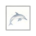 Picture of Dolphin _GroupedProduct_Square_Mini_ _GroupedProduct_Square_Canvas_Framed_