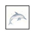 Picture of Dolphin _GroupedProduct_Square_Mini_ _GroupedProduct_Square_Canvas_Framed_