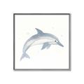 Picture of Dolphin _GroupedProduct_Square_Mini_ _GroupedProduct_Square_Canvas_Framed_
