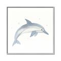 Picture of Dolphin _GroupedProduct_Square_Mini_ _GroupedProduct_Square_Canvas_Framed_