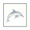 Picture of Dolphin _GroupedProduct_Square_Mini_ _GroupedProduct_Square_Canvas_Framed_