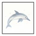 Picture of Dolphin _GroupedProduct_Square_Mini_ _GroupedProduct_Square_Canvas_Framed_