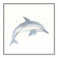 Picture of Dolphin _GroupedProduct_Square_Mini_ _GroupedProduct_Square_Canvas_Framed_