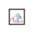 Picture of Blue Hair Mermaid _GroupedProduct_Square_Mini_ _GroupedProduct_Square_Canvas_Framed_