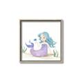 Picture of Blue Hair Mermaid _GroupedProduct_Square_Mini_ _GroupedProduct_Square_Canvas_Framed_