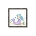 Picture of Blue Hair Mermaid _GroupedProduct_Square_Mini_ _GroupedProduct_Square_Canvas_Framed_