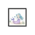 Picture of Blue Hair Mermaid _GroupedProduct_Square_Mini_ _GroupedProduct_Square_Canvas_Framed_