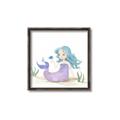 Picture of Blue Hair Mermaid _GroupedProduct_Square_Mini_ _GroupedProduct_Square_Canvas_Framed_