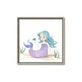 Picture of Blue Hair Mermaid _GroupedProduct_Square_Mini_ _GroupedProduct_Square_Canvas_Framed_