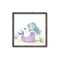 Picture of Blue Hair Mermaid _GroupedProduct_Square_Mini_ _GroupedProduct_Square_Canvas_Framed_