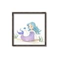 Picture of Blue Hair Mermaid _GroupedProduct_Square_Mini_ _GroupedProduct_Square_Canvas_Framed_