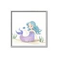 Picture of Blue Hair Mermaid _GroupedProduct_Square_Mini_ _GroupedProduct_Square_Canvas_Framed_