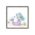 Picture of Blue Hair Mermaid _GroupedProduct_Square_Mini_ _GroupedProduct_Square_Canvas_Framed_